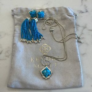 Kendra Scott Misha Earring with matching Kacey Necklace